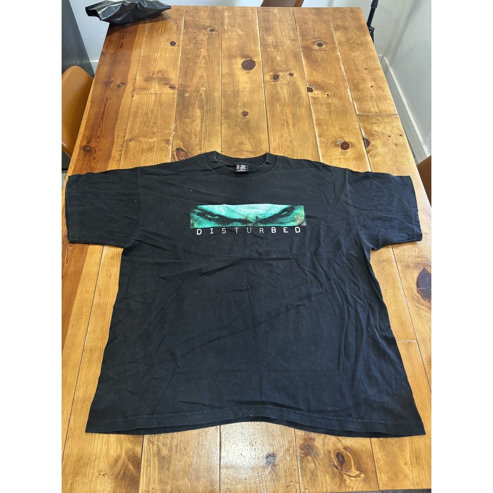 Vintage Disturbed‎ Band T-Shirt Giant Tag Look In My Face Stare In My Soul 2000s